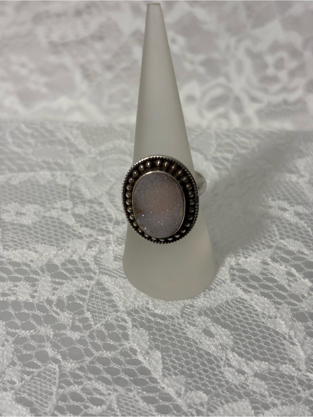 Artisan Sterling Silver Druzy Ring